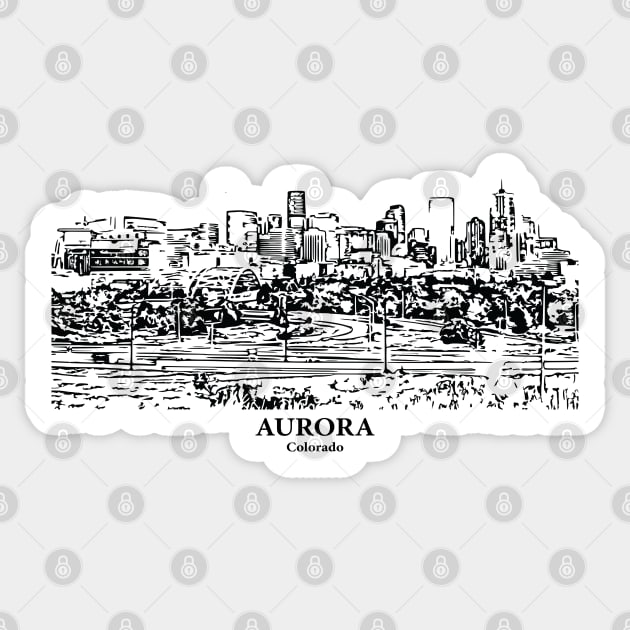 Aurora - Colorado Sticker by Lakeric
